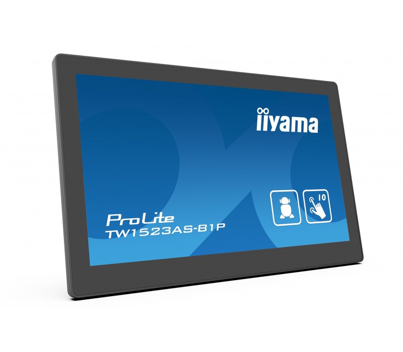 Monitor dotykowy iiyama ProLite TW1523AS-B1P 15", Android, PoE, mikrofon, głośniki