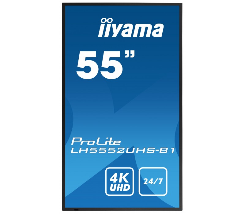 Monitor iiyama ProLite LH5552UHS-B1 55" VA 4K UHD, Digital Signage, 24/7, Intel® SDM, Android