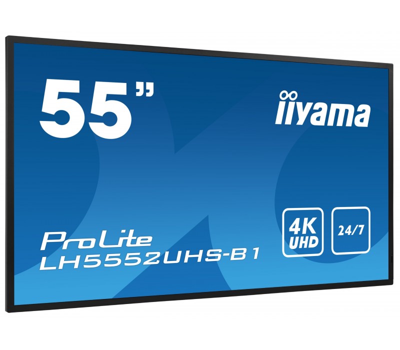 Monitor iiyama ProLite LH5552UHS-B1 55" VA 4K UHD, Digital Signage, 24/7, Intel® SDM, Android