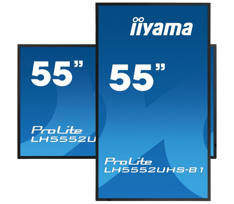 Monitor iiyama ProLite LH5552UHS-B1 55" VA 4K UHD, Digital Signage, 24/7, Intel® SDM, Android