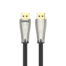 Kabel DisplayPort v1.4, 8K, 2mb, M/M, czarny oplot,...