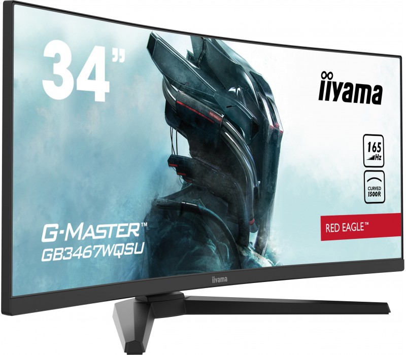 Monitor iiyama G-Master GB3467WQSU Red Eagle 34" VA LED 0,4ms 165Hz zakrzywiona matryca 2xDP 2xHDMI