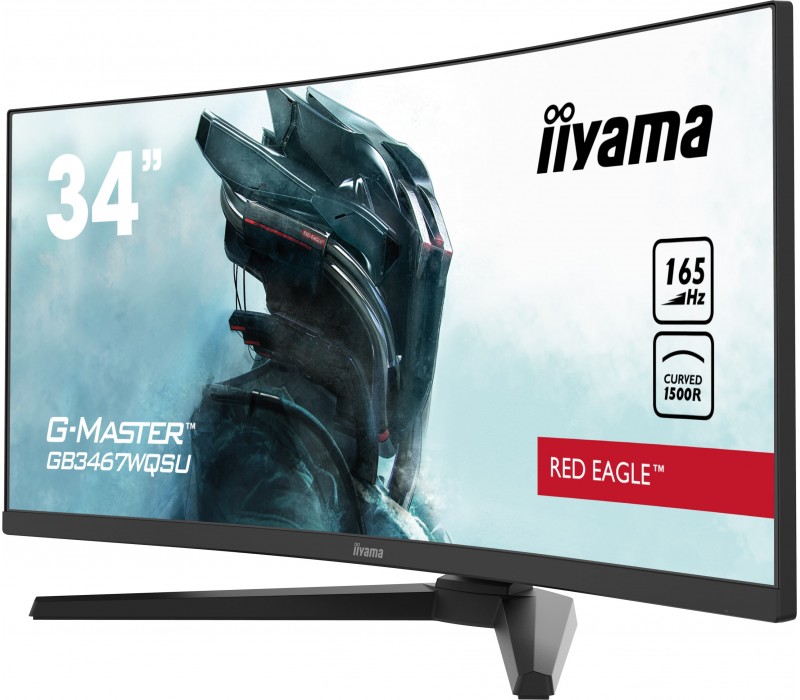 Monitor iiyama G-Master GB3467WQSU Red Eagle 34" VA LED 0,4ms 165Hz zakrzywiona matryca 2xDP 2xHDMI
