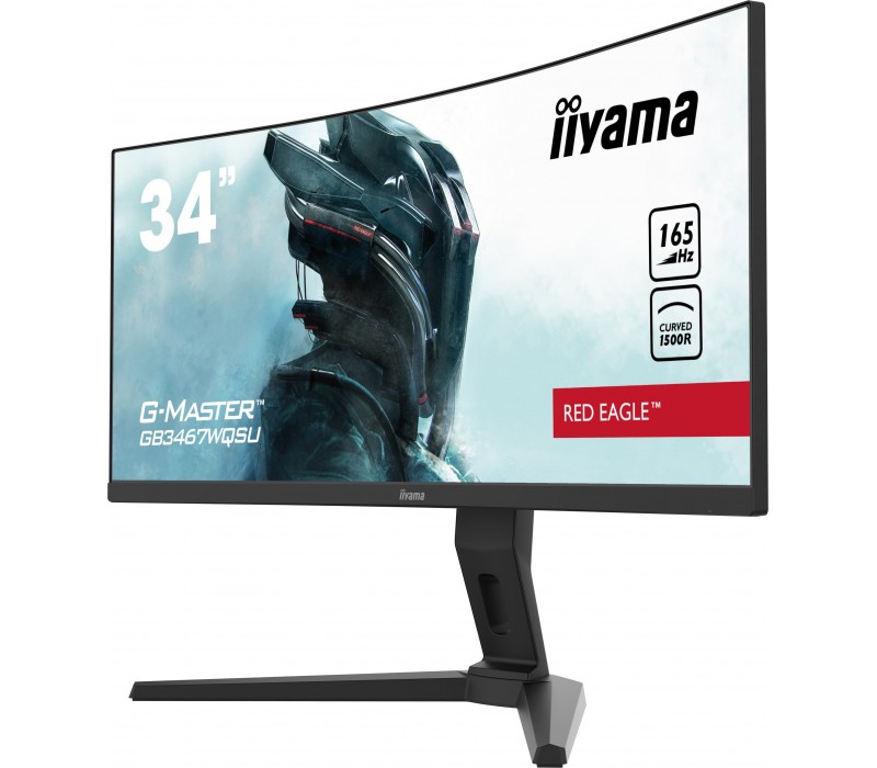 Monitor iiyama G-Master GB3467WQSU Red Eagle 34" VA LED 0,4ms 165Hz zakrzywiona matryca 2xDP 2xHDMI
