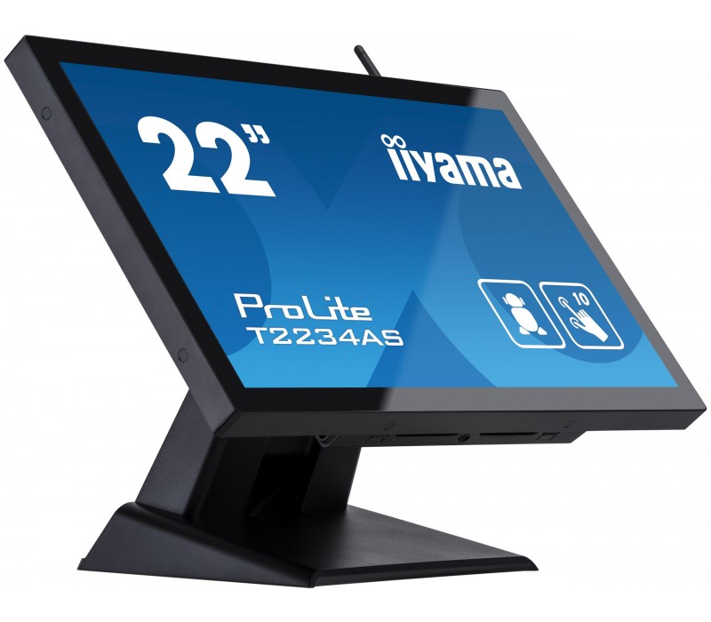 Monitor dotykowy POS iiyama T2234AS-B1 22" wbudowany Android, karty SD, powłoka antyodciskowa