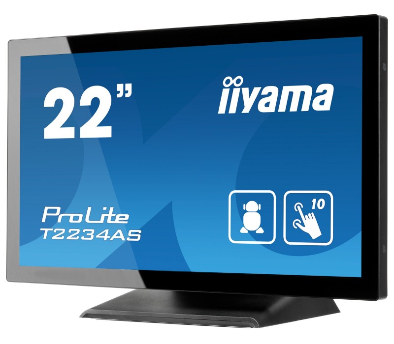 Monitor dotykowy POS iiyama T2234AS-B1 22" wbudowany Android, karty SD, powłoka antyodciskowa