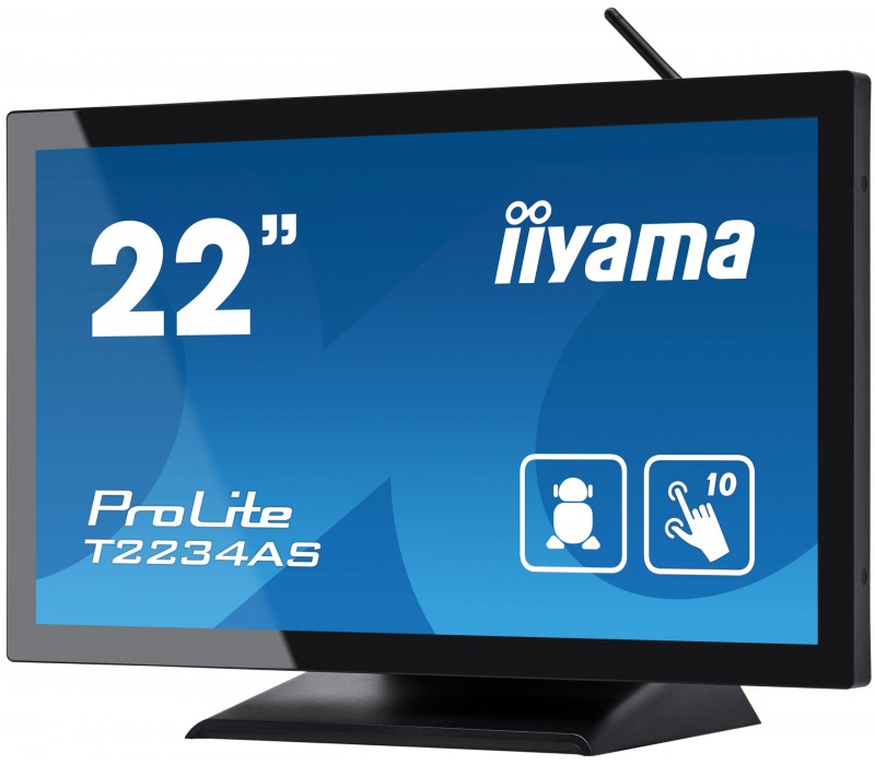 Monitor dotykowy POS iiyama T2234AS-B1 22" wbudowany Android, karty SD, powłoka antyodciskowa
