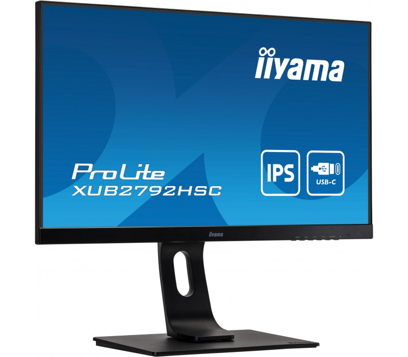 Monitor iiyama ProLite XUB2792HSC-B1 27" IPS FullHD, 4ms, 75Hz, HDMI, DisplayPort, USB-C, FlickerFree, Pivot