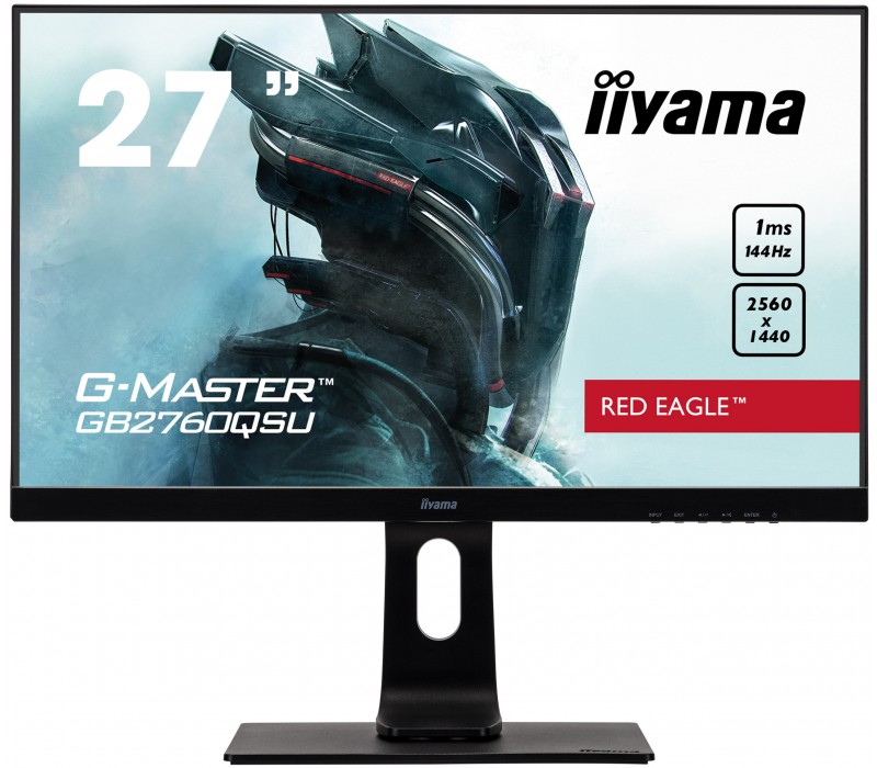 Monitor iiyama G-MASTER GB2760QSU-B1 27" RED EAGLE 1ms 144Hz WQHD FreeSync