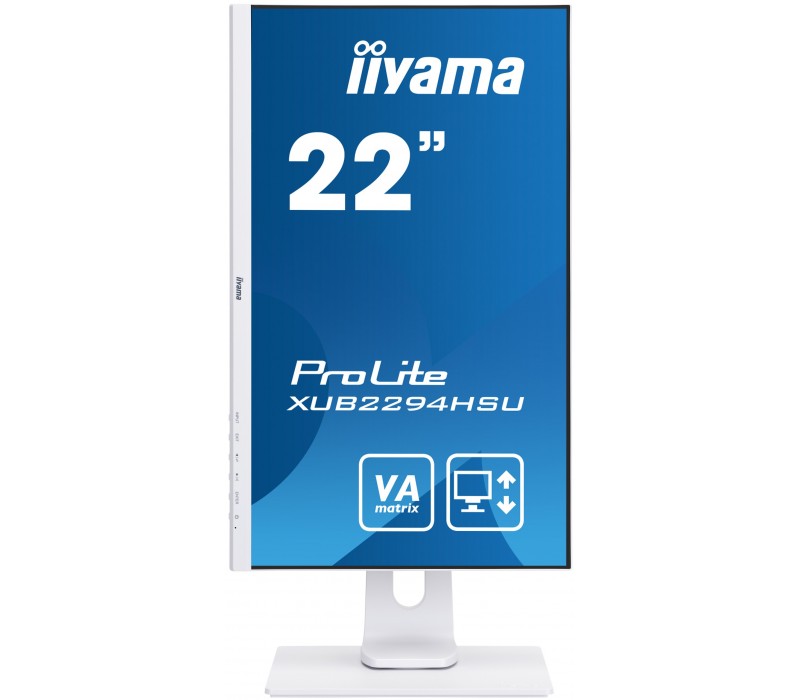 Monitor iiyama ProLite XUB2294HSU-W1 22” Biały, Full HD, VA, 75Hz, BlueLightReducer