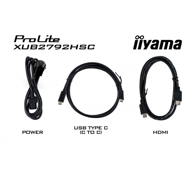 Monitor iiyama ProLite XUB2792HSC-B1 27" IPS FullHD, 4ms, 75Hz, HDMI, DisplayPort, USB-C, FlickerFree, Pivot