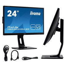 Monitor iiyama ProLite XB2483HSU-B3 24'' 4m AMVA, VGA, DP, HDMI, USB HUB, FLICKER FREE, LED