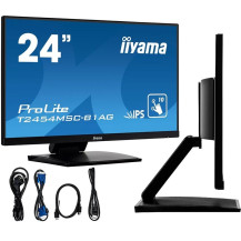 Monitor dotykowy iiyama ProLite T2454MSC-B1AG 24" IPS LED /VGA, HDMI, głośniki/ z powłoką antyodblaskową