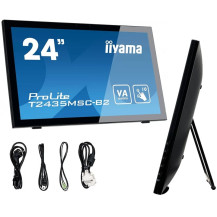 Monitor dotykowy iiyama ProLite T2435MSC-B2 24'' LED VA Kamera+mikrofon