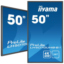 Monitor DigitalSignage iiyama ProLite LH5070UHB-B1 50", VA LED, 4K, Android, 24/7, wysoka jasność, ultra flat