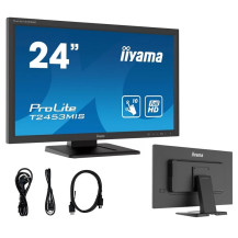 Monitor dotykowy iiyama Prolite T2453MIS-B1 24", VA LED, VGA/HDMI/DP, 10 punktów dotyku IR