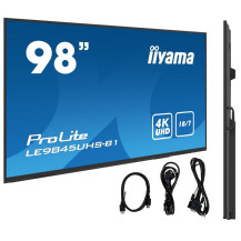Monitor wielkoformatowy iiyama ProLite LE9845UHS-B1 98" IPS, 4K, VGA, HDMI, WiFi, Android 9, ScreenSharePro, Eshare