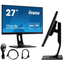 Monitor iiyama ProLite XUB2792HSC-B1 27" IPS FullHD, 4ms, 75Hz, HDMI, DisplayPort, USB-C, FlickerFree, Pivot