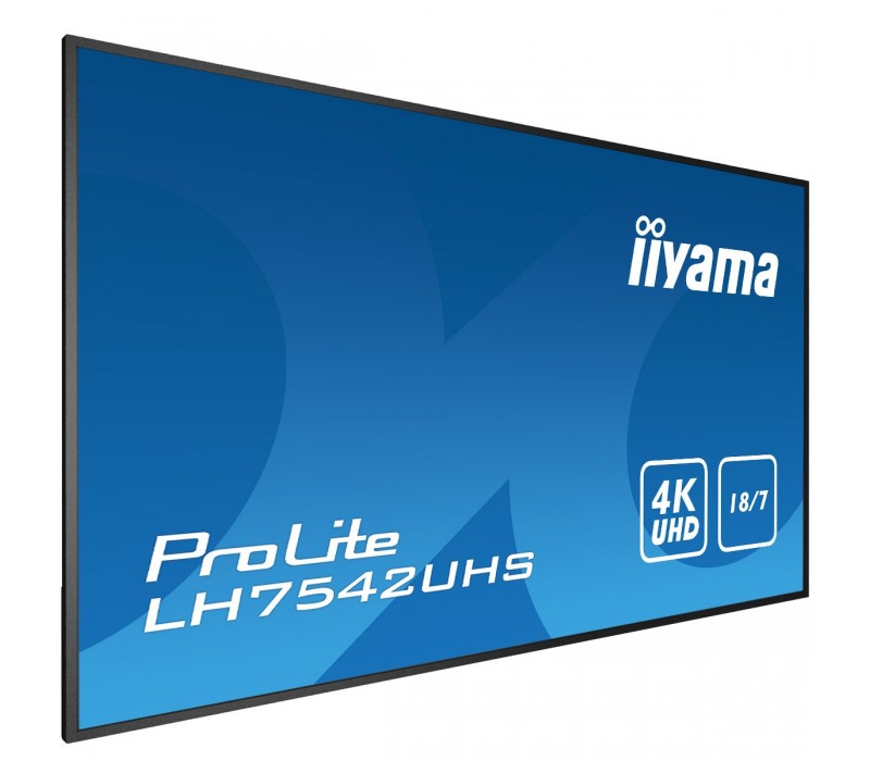 Monitor wielkoformatowy iiyama Prolite LH7542UHS-B3 IPS 4K UHD 18/7 Android FailOver