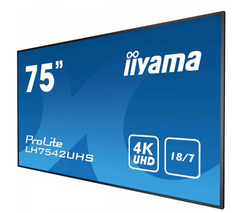 Monitor wielkoformatowy iiyama Prolite LH7542UHS-B3 IPS 4K UHD 18/7 Android FailOver