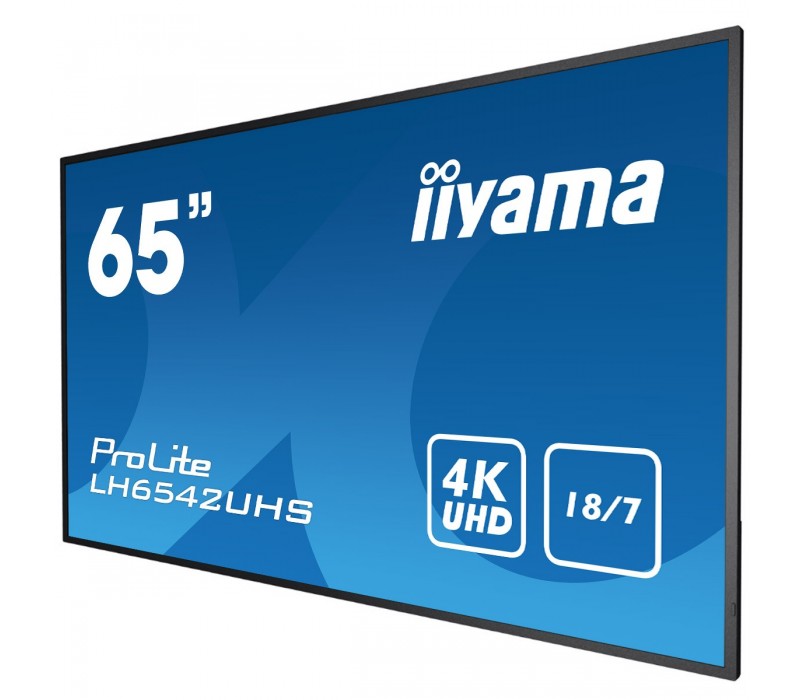 Monitor DigitalSignage iiyama LH6542UHS-B3 65" 4K UHD iisignage Android slot Intel® SDM
