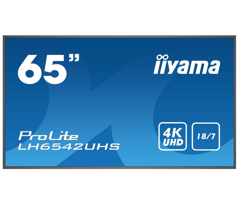 Monitor DigitalSignage iiyama LH6542UHS-B3 65" 4K UHD iisignage Android slot Intel® SDM