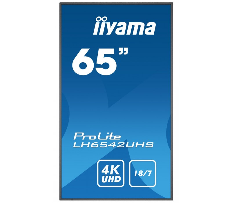Monitor DigitalSignage iiyama LH6542UHS-B3 65" 4K UHD iisignage Android slot Intel® SDM