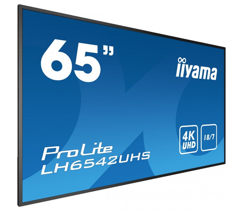 Monitor DigitalSignage iiyama LH6542UHS-B3 65" 4K UHD iisignage Android slot Intel® SDM