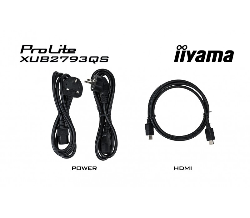 Monitor iiyama ProLite XUB2793QS-B1 27" IPS, WQHD, 1ms, 75Hz, 2xHDMI, 1xDP