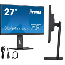 Monitor iiyama ProLite XUB2792HSU-B5 27" IPS LED, 75Hz, FullHD, VGA, HDMI, DisplayPort