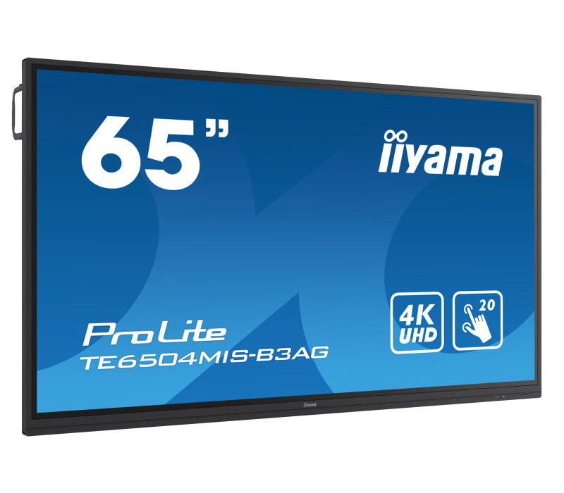 Monitor interaktywny iiyama ProLite TE6504MIS-B3AG 65", IPS, 4K, 24/7, Wifi, Android, USB-C, HDMI, VGA,  Antyreflex