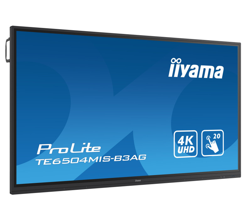 Monitor interaktywny iiyama ProLite TE6504MIS-B3AG 65", IPS, 4K, 24/7, Wifi, Android, USB-C, HDMI, VGA,  Antyreflex