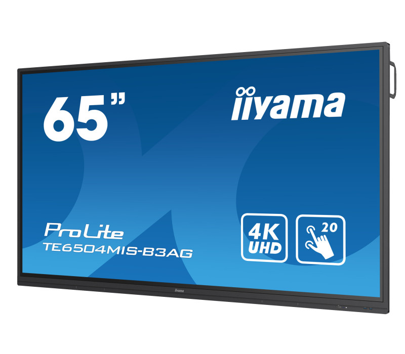 Monitor interaktywny iiyama ProLite TE6504MIS-B3AG 65", IPS, 4K, 24/7, Wifi, Android, USB-C, HDMI, VGA,  Antyreflex