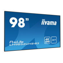 Monitor iiyama 98" ProLite LH9852UHS-B3 IPS LED 4K 24/7 Pion/Poziom Android8 500cd OPS FailOver /VGA HDMI DP DVI LAN/