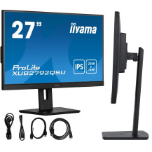 Monitor iiyama ProLite XUB2792QSU-B5 27'' WQHD IPS /DVI HDMI DP/ FlickerFree BlueLightReducer