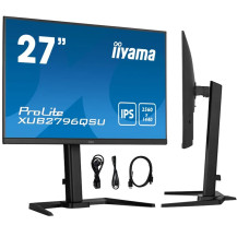Monitor iiyama ProLite XUB2796QSU-B5 27" WQHD IPS LED 1ms 75Hz /HDMI DP/ FlickerFree FreeSync