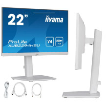 Monitor iiyama ProLite XUB2294HSU-W2 22" VA LED 1ms 75Hz /HDMI DP/ FlickerFree FreeSync Biały