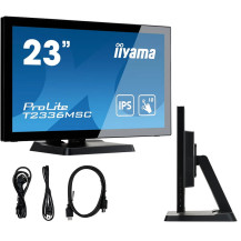 Monitor dotykowy 23" POS iiyama ProLite T2336MSC-B3 FHD 5ms IPS /VGA HDMI DVI/ Głośniki, PalmRejection
