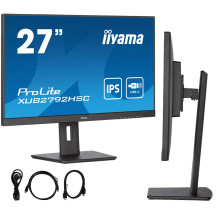 Monitor iiyama ProLite XUB2792HSC-B5 27" IPS LED 4ms 75Hz /USB-C HDMI DP/ FlickerFree