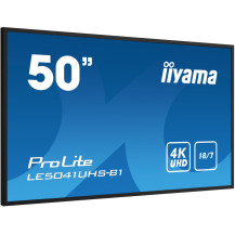 Monitor iiyama ProLite LE5041UHS-B1 50" VA LED, 4K, 18/7 Digital Signage, 1xVGA, 3xHDMI