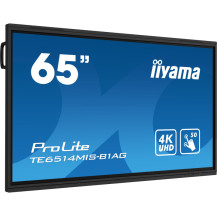 Interaktywny monitor dotykowy iiyama ProLite TE6514MIS-B1AG 65" 4K, VA LED, Android13, iiWare11, ScreenShare, 24/7, WiFi, USB-C