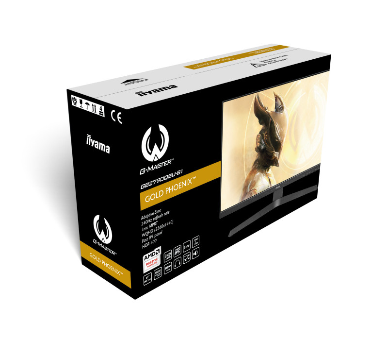 Monitor iiyama G-Master GB2790QSU-B1 Gold Phoenix 27" IPS WQHD, 240Hz, 1ms, HDR, FreeSync Premium