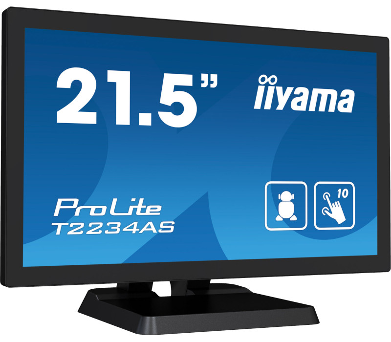 Monitor dotykowy POS iiyama T2234AS-B1 22" wbudowany Android, karty SD, powłoka antyodciskowa