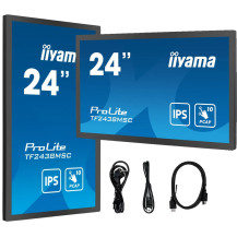 Monitor dotykowy do zabudowy iiyama ProLite TF2438MSC-B1 24" IPS FHD IPX1 /HDMI, DP/ Głośniki