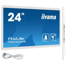 Biały monitor dotykowy iiyama ProLite TW2424AS-B1 24" IPS LED /HDMI, USB-C/ Android12, GMS, WiFi, LAN, Bluetooth, 24/7