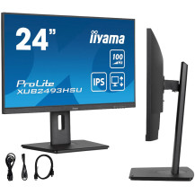 Monitor iiyama ProLite XUB2493HSU-B6 24" IPS LED 100Hz 1ms /HDMI, DisplayPort, hub USB/ FlickerFree, Stopa z regulacją