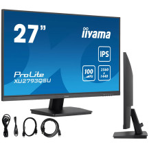 Monitor iiyama ProLite XU2793QSU-B6 27" IPS WQHD IPS LED 100Hz 1ms /HDMI, DisplayPort/ hub USB