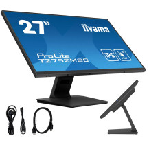 Monitor dotykowy iiyama ProLite T2752MSC-B1 27" IPS LED /HDMI, DisplayPort/ Głośniki, Powłoka NANO