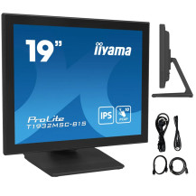 Monitor dotykowy iiyama ProLite T1932MSC-B1S 19" IPS LED 5:4 /VGA, HDMI, DisplayPort/ Głośniki, IP54