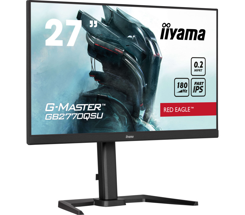 Monitor iiyama G-Master GB2770QSU-B6 RedEagle 27" WQHD IPS LED 0,2ms 180Hz /HDMI, DP/ FreeSyncPremium Pro FlickerFree BlackTuner